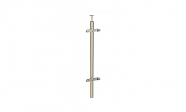 Стойка круглая Ø38.1: 2 пластинчатых стеклодержателя, полированная, с одноанкерым крепежом, высота 950 мм (AISI 304) k739 купить в Екатеринбурге Стойка круглая Ø38.1: 2 пластинчатых стеклодержателя, полированная, с одноанкерым крепежом, высота 950 мм (AISI 304) k739 купить в Екатеринбурге