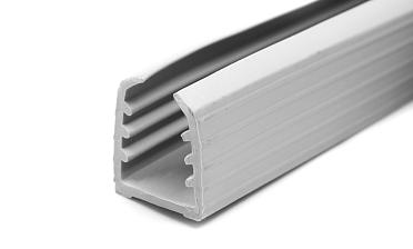 Уплотнитель в поручень с пазом 24х24 для стекла 8+8мм, EPDM (палки по 3м) СЕРЫЙ Фk303-G купить в Екатеринбурге