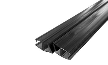 Комплект уплотнителей для стекла 8мм (2 шт.), стекло-стекло, с магнитом 135°, 2,2 м.черный прозрачный t208 BL купить в Екатеринбурге