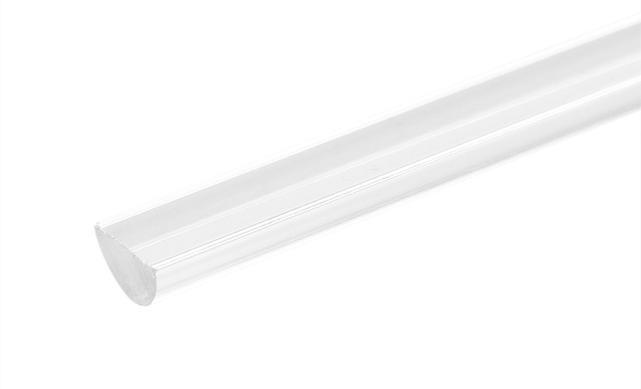 Порог для душевых пластиковый 3000 мм, прозрачный, t218 2