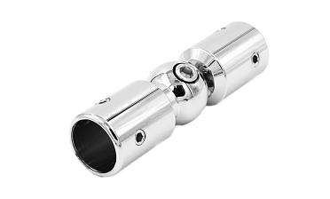 Соединитель труба-труба, шарнирный, цинк-хром полированный t915 PZn купить в Екатеринбурге