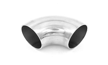 Отвод поручня Ø42.4х90х1.45 мм, 90°, полированный 400 Grit (AISI 201) k346-5 купить в Екатеринбурге