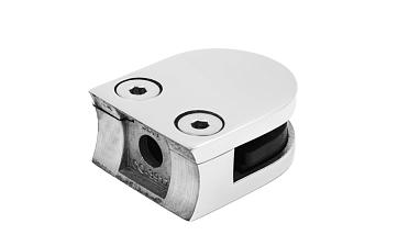 Стеклодержатель литой с вставками под стекло 8-10 мм, 4+4 мм, закругленный под стойку Ø38,1 мм (40х22х50), полированный, (AISI 304) k001-10 купить в Екатеринбурге Стеклодержатель литой с вставками под стекло 8-10 мм, 4+4 мм, закругленный под стойку Ø38,1 мм (40х22х50), полированный, (AISI 304) k001-10 купить в Екатеринбурге