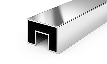 Труба 40х60, с пазом 24х24, полированная, AISI 304 k824-3 купить в Екатеринбурге