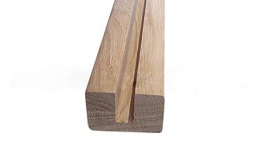 Дубовый поручень 60х40 некрашеный С ПАЗОМ, Премиум Ф-1221 купить в Екатеринбурге