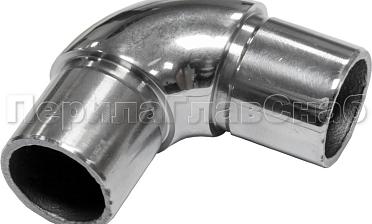 Отвод трубы Ø25.4 мм с установочными кольцами, полированный (AISI 304) k325 купить в Екатеринбурге