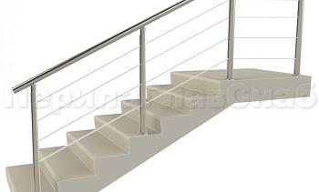 Заполнение из 4х тросиков (тросик в оболочке) для крыльца в Екатеринбурге. Готовые проекты ПерилаГлавСнаб