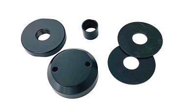 Комплект торцевого крепления несущего стекла, гайка-шайба Ø50х10х18 мм с внутренней резьбой М16, порошковая покраска RAL 9005 мат, AISI 304 Фk277-6-П купить в Екатеринбурге Комплект торцевого крепления несущего стекла, гайка-шайба Ø50х10х18 мм с внутренней резьбой М16, порошковая покраска RAL 9005 мат, AISI 304 Фk277-6-П купить в Екатеринбурге