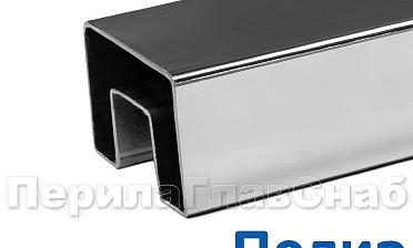 Труба 40х60, с пазом 24х24, полированная, AISI 304 k824-3 купить в Екатеринбурге Труба 40х60, с пазом 24х24, полированная, AISI 304 k824-3 купить в Екатеринбурге