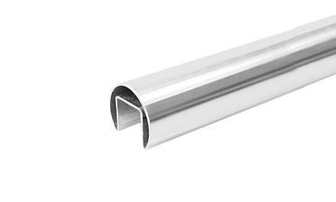 Труба Ø48.3 мм, с пазом 27х30 мм, шлифованная (AISI 201) k822-2 купить в Екатеринбурге Труба Ø48.3 мм, с пазом 27х30 мм, шлифованная (AISI 201) k822-2 купить в Екатеринбурге