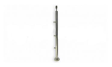 Стойка круглая Ø38.1: 3 ригеледержателя, полированная, высота 950 мм (AISI 304) k713 купить в Екатеринбурге Стойка круглая Ø38.1: 3 ригеледержателя, полированная, высота 950 мм (AISI 304) k713 купить в Екатеринбурге