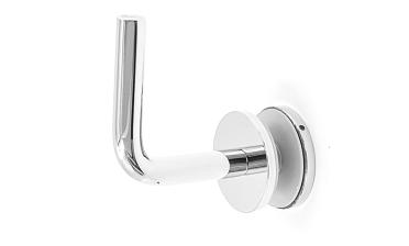 Держатель поручня на стекло 10-17 мм, полированный (AISI 304) k008 купить в Екатеринбурге