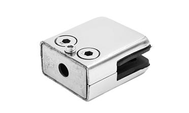 Стеклодержатель штампованный, под стекло 10 мм (5+5 мм), на плоскость 40х24х48 полированный (AISI 304) k352-10 купить в Екатеринбурге