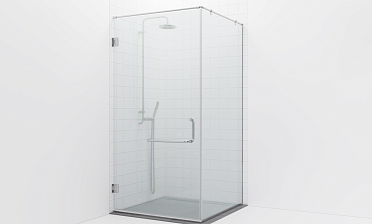 Комплект фурнитуры для душевой перегородки на профиле с угловой штангой t551-1 купить в Екатеринбурге