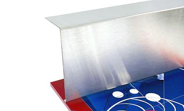 Накладка для крепления (тыльная/лицевая) из шлифованной нержавейки 1.0 мм длина 2,0 м k601-24 купить в Екатеринбурге