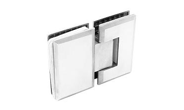 Петля для душевой кабины стекло-стекло 180° 90х55 мм, шлифованная  t303 SSS купить в Екатеринбурге