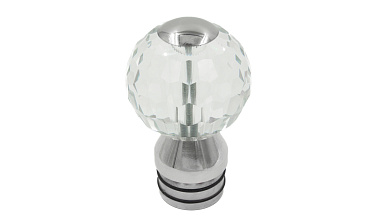 Стеклянный шар, наконечник на стойку Ø50.8 мм, с алюминиевой системой фиксации, прозрачный k248 купить в Екатеринбурге