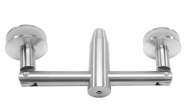 Крепление двойное с рутелями к стене, AISI 304 k629 купить в Екатеринбурге