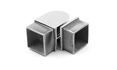 Поворот поручня 40х40 мм, регулируемый, полированный, (AISI 304) k366 купить в Екатеринбурге