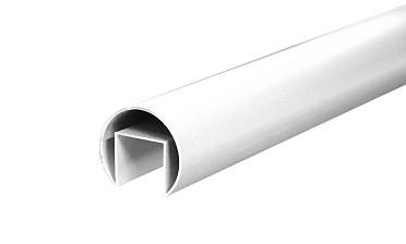 Труба  Ø42.4 мм, с пазом 24х24 мм, анодированный алюминий Фk820 AL купить в Екатеринбурге