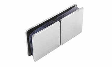 Коннектор для душевой кабины стекло-стекло 180°, 45х45, нерж 304, вырез 64 t724 PSS купить в Екатеринбурге