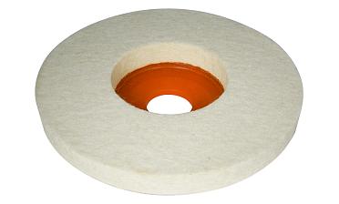 K427-3 войлок белый Ø125х10 мм очищенный, для тонкой полировки 11 000 rpm, Premium k427-3  купить в Екатеринбурге