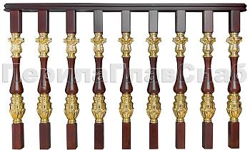 Латунные перила для лестниц серии – Гранд Опера L03 в Екатеринбурге. Готовые проекты ПерилаГлавСнаб