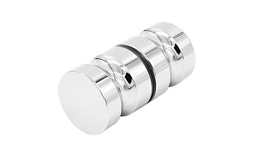 Ручка-кноб для двери 32х38 мм латунь-хром, полированная t692 PC купить в Екатеринбурге