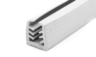 Уплотнитель в поручень с пазом 27х30 для стекла 10 мм, EPDM (палки 3 м) СЕРЫЙ Фk305-G купить в Екатеринбурге