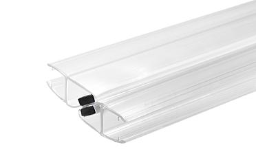 Комплект уплотнителей для стекла в душевую кабину  (2 шт.), стекло-стекло 8 мм, с магнитом 135°, 2200 мм t208 купить в Екатеринбурге