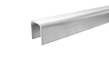 Профиль П-образный, L=2000 мм, t=1.5 мм, для стекла 12 мм, шлиф. (AISI 304) Ф-0455 купить в Екатеринбурге