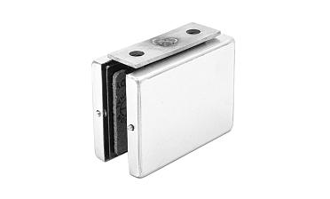 Коннектор стена-стекло с монтажной пластиной, шлифованный, вырез 09 t192 SSS купить в Екатеринбурге