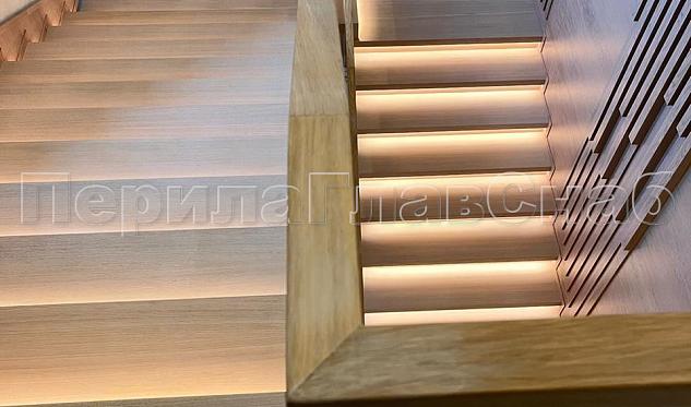 Перила с деревянными поручнями в Екатеринбурге. Готовые проекты ПерилаГлавСнаб