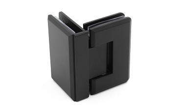 Петля для душевой стекло-стекло 90х55 мм, 90°, цинк, черный t304 BZn купить в Екатеринбурге