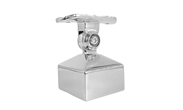 Наконечник 40х40 мм внешний полированный, с ложе под Ø50.8 мм, литой, регулируемый, облегченный, AISI 304, k239-4-NEW купить в Екатеринбурге