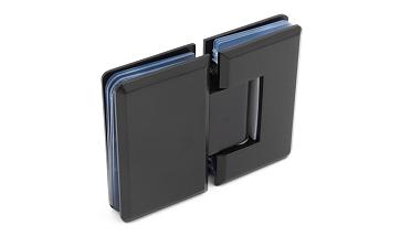 Петля для душевой кабины стекло-стекло 180°, 90*55, цинк, черн. t303 BZn купить в Екатеринбурге