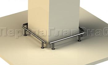 Защитный отбойник для автомобилей из черного металла в Екатеринбурге. Готовые проекты ПерилаГлавСнаб