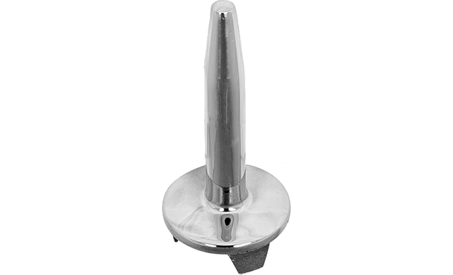 Наконечник палец (солдатик) на стойку Ø38.1 мм, без ложемента, литой, полированный, повышенной коррозионной стойкости, под сварку, облегченный, нержавеющий AISI 316, k034-3 Наконечник палец (солдатик) на стойку Ø38.1 мм, без ложемента, литой, полированный, повышенной коррозионной стойкости, под сварку, облегченный, нержавеющий AISI 316, k034-3