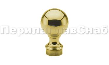 Наконечник стойки шар, Ø38.1 мм, литой, утяжеленный, золото k070-88 купить в Екатеринбурге Наконечник стойки шар, Ø38.1 мм, литой, утяжеленный, золото k070-88 купить в Екатеринбурге