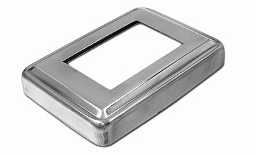 Низ стойки под трубу 105х75х0.8 мм для трубы 61х41 мм, полированный 400 Grit (AISI 304) k399 купить в Екатеринбурге Низ стойки под трубу 105х75х0.8 мм для трубы 61х41 мм, полированный 400 Grit (AISI 304) k399 купить в Екатеринбурге