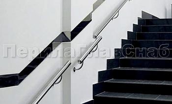 Пристенный поручень из нержавеющей стали 50 мм в Екатеринбурге. Готовые проекты ПерилаГлавСнаб