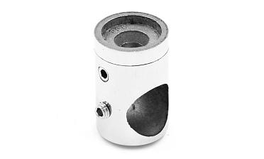 Ригеледержатель на стойку под плоскость Ø16 мм, литой, Ø22х30 мм, полированный, (AISI 304) k065-2 купить в Екатеринбурге