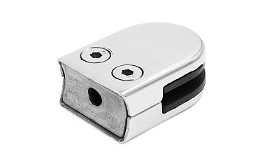 Стеклодержатель штампованный под стекло 8 мм (4+4 мм), под стойку Ø38.1 мм 40х24х55, полированный (AISI 304) k038 купить в Екатеринбурге Стеклодержатель штампованный под стекло 8 мм (4+4 мм), под стойку Ø38.1 мм 40х24х55, полированный (AISI 304) k038 купить в Екатеринбурге