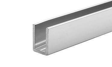 П-образный профиль для неподвижных стекол 8 мм, 19x13, L=3000, алюминий полированный t756-3000 AL купить в Екатеринбурге
