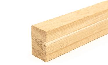 Дубовый поручень 60х40 некрашеный БЕЗ ПАЗА, Премиум Ф-1196 купить в Екатеринбурге