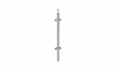 Стойка круглая Ø38.1: 4 литых зажимных стеклодержателя, полированная k738 купить в Екатеринбурге Стойка круглая Ø38.1: 4 литых зажимных стеклодержателя, полированная k738 купить в Екатеринбурге