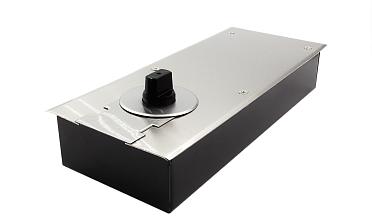 Доводчик для стеклянной двери до 80 кг EN2, напольный, 500 тыс. циклов, нержавеющая сталь AISI 304, шлифованная t182 SSS купить в Екатеринбурге