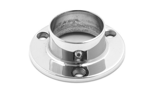 Фланец для трубы Ø38.1 мм, литой, полированный (AISI 304) k033 Фланец для трубы Ø38.1 мм, литой, полированный (AISI 304) k033