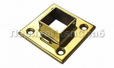 Фланец для трубы 40х40 мм, полированный, под золото (AISI 304) Фk223-88 купить в Екатеринбурге