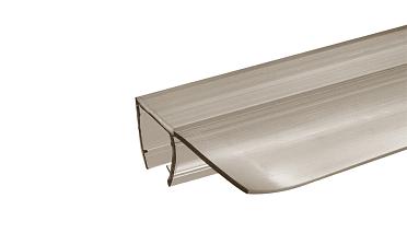 Уплотнитель для стекла 8 мм, полупрозрачный черный, 90°, стекло-стекло 2200 мм t215-2 BL купить в Екатеринбурге